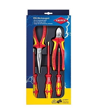 Knipex VDE 1000V Plier And Screwdriver 5 piece Set 002013