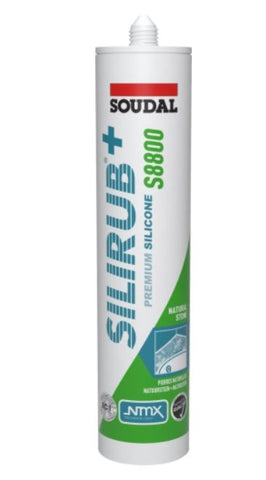 Soudal Silirub S8800 Silicone For Sealing Stone Granite Marble 310ml x 12 120993