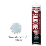 Soudal All Purpose Translucent Silicone Clear 300ml x 12 121662