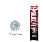 Soudal All Purpose Silicone Grey Colorbond Dune 300ml x 12 121665