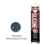 Soudal All Purpose Silicone Pewter Colorbond Woodland Grey 300ml x 12 121667