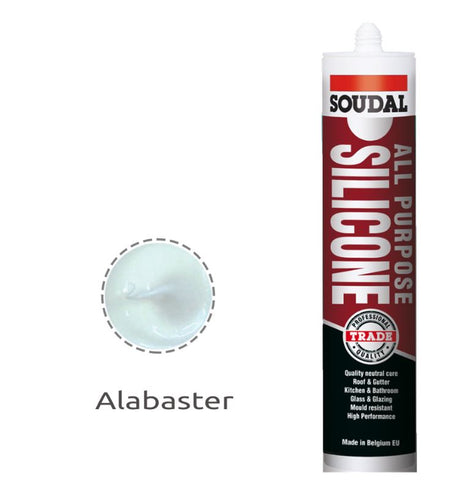 Soudal All Purpose Silicone Alabaster 300ml 121671