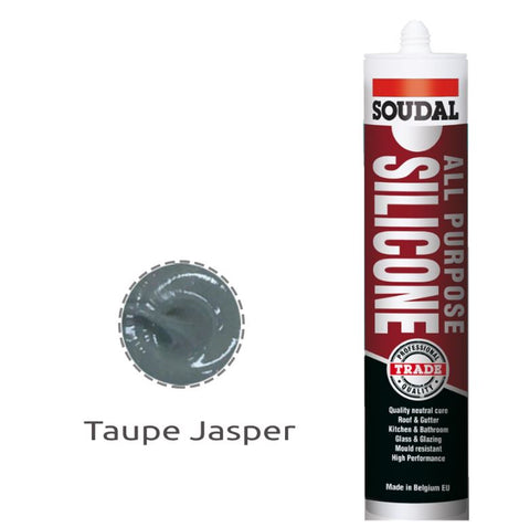 Soudal All Purpose Silicone Taupe Colorbond Jasper 300ml x 12 127786