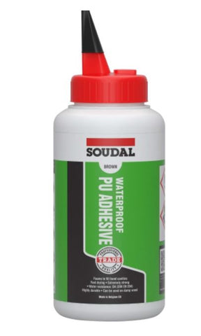 Soudal Waterproof PU Adhesive Brown 750gm x 12 130318