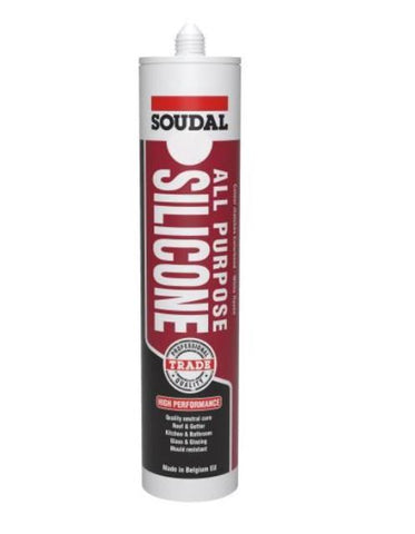 Soudal All Purpose Silicone Medium Grey 300ml x 12 131648