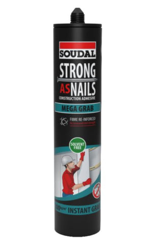 Soudal Strong As Nails Mega Grab Beige 350gm x 12 144900