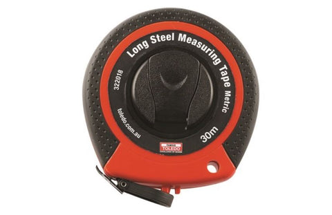 Toledo Measuring Tape Steel Long - Metric 30 Metre Single Sided 322018