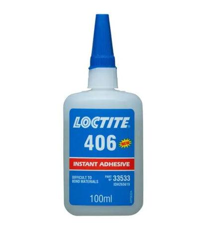 Loctite 406 Superbonder Instant Adhesive Rubber/Plastics 100ml 406-100ML/LOCTITE