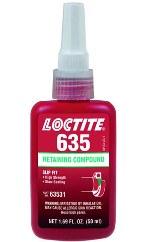 Loctite 635 Retaining Compound High Strength Slow Cure 50ml Bottle 635-050ML/LOCTITE