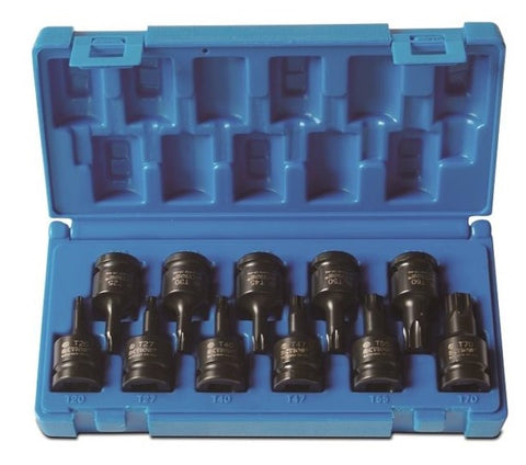 Action Socket Set Torx 1/2" Drive 11 Piece 647211101