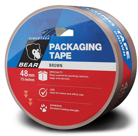 Bear Brown Packaging Tape 48mm X 75m 66623336598