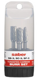 Saber 3 Piece Burr Set 8020-S2