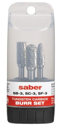 Saber 3 Piece Burr Set 8020-S2