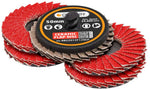 Geiger 50mm Quick-Lock Ceramic Flap Disc 5 Pack 40,60,80 or 120 GRIT AB22012F