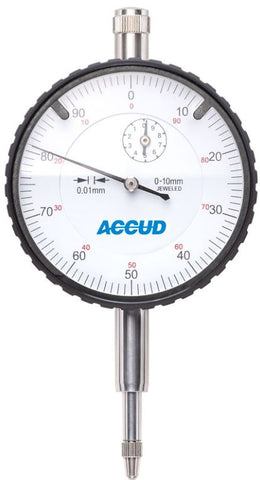 Accud 10mm Metric Jeweled Bearing Dial Indicator AC-222-010-11