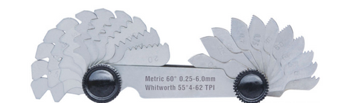 Accud 60° Metric & 55° Whitworth Thread Gauge AC-925-062-52