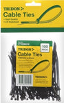 Tridon  BLACK Cable Ties 100mm x 3mm PK 100 CT103BKCD