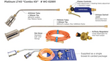 Weldclass LPG Burner Torch PLATINUM LT40 Combo Kit 600/1000mm WC-02991