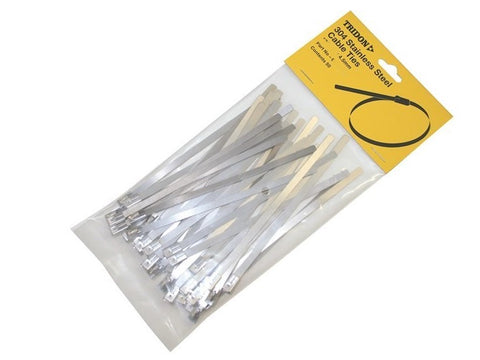 Tridon Stainless Steel Cable Ties 300 X 4.5mm  50 Pack CTSS304