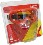 MaxiPRO Safety Goggle & Visor Combo EUV350-C