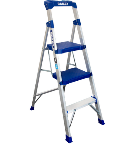 Bailey Aluminium Industrial Twin Platform Step Stool 3 Step FS14040