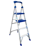 Bailey Aluminium Industrial Twin Platform Step Stool 4 Step FS14041