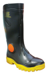 MaxiSafe Stimela 'Foreman' Black Gumboots with Safety Toe FWG902-9