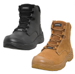 Mack Force Zip Up Safety Boots  Black or Honey Color MK0FORCEZBBF090