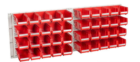 Geiger HB Hanging Panel 40 Bin Kit (RED) HP1KITR 