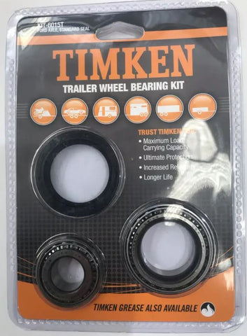 TIMKEN Standard Trailer Wheel Bearing Kit Ford Hub KIT6015T