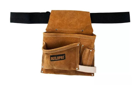 BuildPro 5 Pocket Suede Nail Bag LWTASPL05