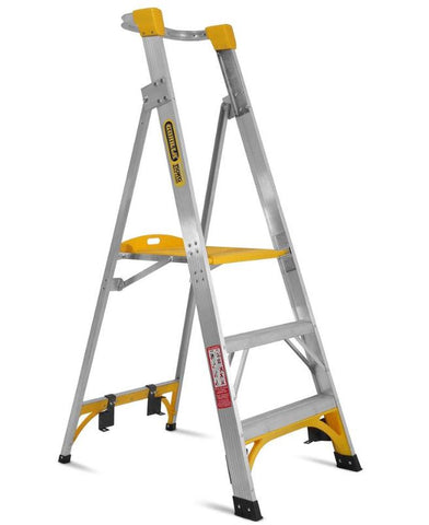 Gorilla 3-Step 0.9m 150kg 3FT Aluminium Industrial Platform Ladder PL003-I