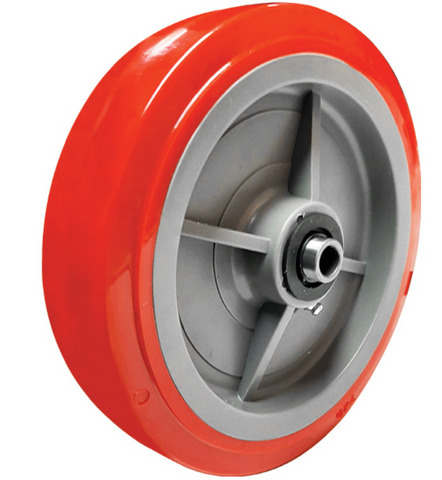 Polyurethane Tyred Nylon Centred Wheel to Suit Scaffold Castors 3/4" Axle Diameter 200mm PU8079-75