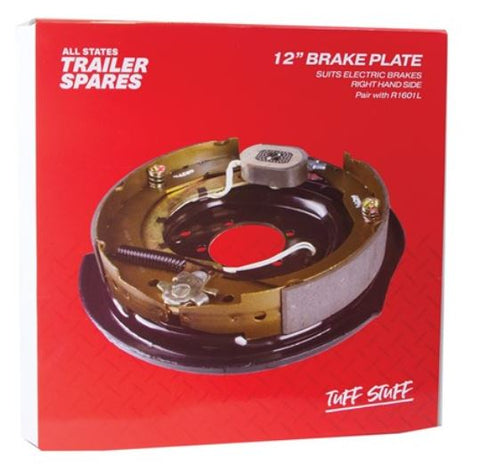 All States Trailer Backing Plate Electric 12in Right R1601R