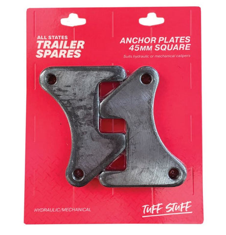 All States Trailer Brake Caliper Anchor Plate To Suit 45mm Square Axle x 2 R1615