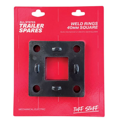 All States Trailer Weld Ring To Suit Mechanical/Electric Brake 10" Backing Plate And 40mm Square Axle R1618A