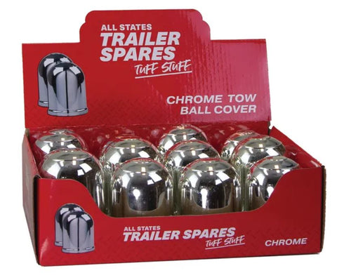 All States Trailer Tow Ball Cover Chrome x12 R1856