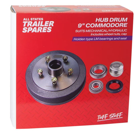 All States Trailer Commodore Hub Drum 9in Brg Seal Cap LM R1903A