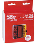 All States Trailer LED Tail Light Right Hand 100mm inc N/Plate Light R4122LEDRH