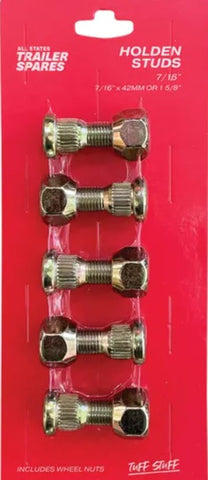 All States Trailer 7/16 inch Holden Wheel Stud w/Nut x 5 R8414