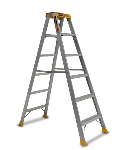 Gorilla PRO Pro-Lite 6 Step Double Sided Aluminium Ladder 6FT 150kg SM006 -PRO