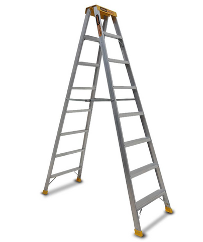 Gorilla PRO Pro-Lite 8 Step Double Sided Aluminium Ladder 8FT 150kg SM008-PRO