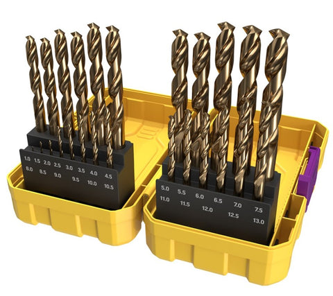 Alpha Cobalt Metric Tuffbox Pro Drill Set 25 Piece 1.0-13.0mm SM25COTP