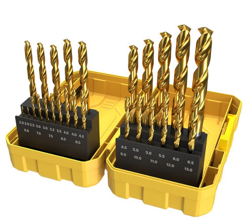 Alpha 26 Piece Alpha Gold Series Site Ready Metric Tuffbox Pro Drill Set SM26TP