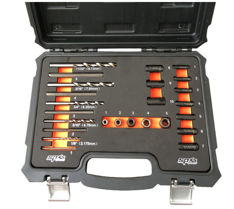 SP Tools Screw Extractor Set Drill Bit & Guide 25pc SP31320