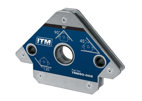 ITM Multi-Angle Welding Magnet, 25kgs Force, 90mm, 45°,90° & 135° TM650-002