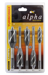 Alpha 5 PCE 4 Cutter Auger Bit Set 16, 20, 22, 25, 32mm 4MAX TS4C-SET5