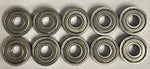 10pcs 608ZZ Ball Bearing - PREMIUM NBR Skateboard & 3D Printer Bearings