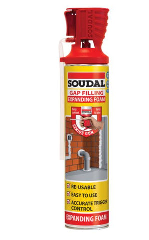 Soudal Genius Gun Expanding Foam 500ml or 750ml 132272