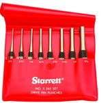 Starrett Drive Pin Pouch Set Short Knurled Grip S565PC